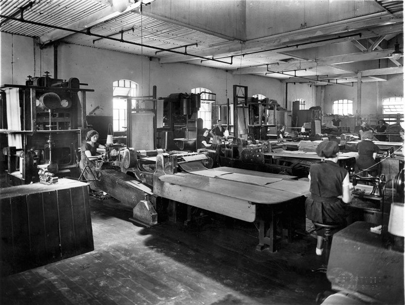 Bag-making machines, circa 1930s