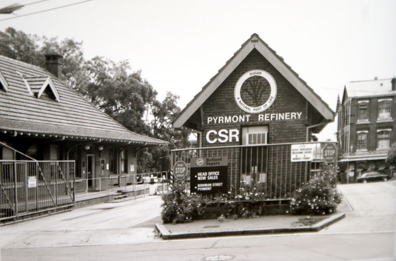 CSR main office and gatehouse (l to r)